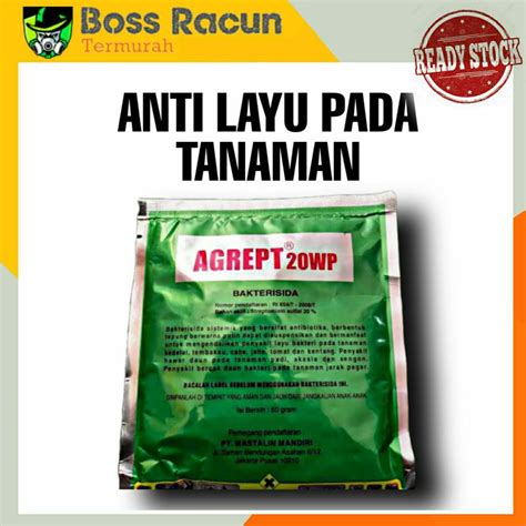 Jual Obat Layu Tanaman AGREPT 20WP 50GR OBAT LAYU TANAMAN OBAT