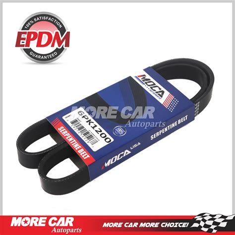 Epdm Serpentine Belt Fit 07 16 Volvo S60 Xc60 Honda Pilot Acura Mdx 6pk1200 Ebay