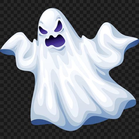 Halloween Scary Ghost Face Illustration Cartoon HD PNG | Citypng