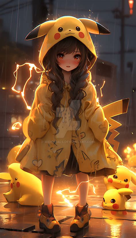 Pikachu Pokemon Girl By Aidigitals On Deviantart