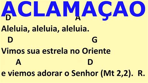 Aclamação ao Evangelho DIA 08 01 2023 Vimos sua estrela no Oriente e