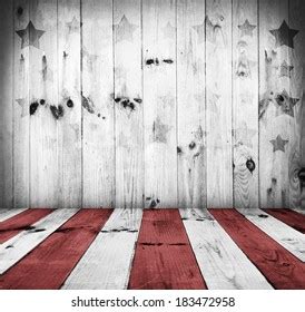 Usa Style Background Empty Wooden Table Stock Illustration