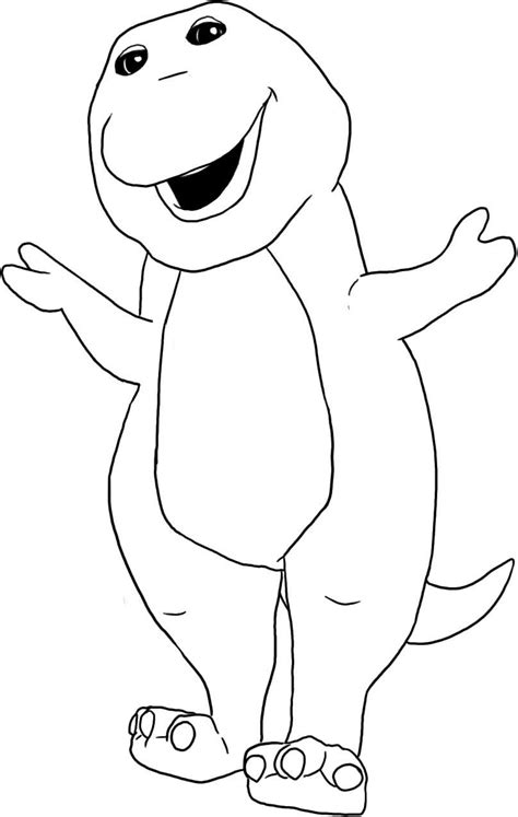 Free Printable Barney Coloring Pages For Kids