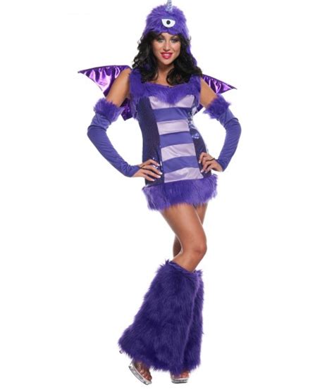 Sexy One Eyed One Horn Flying Purple People Eater Costume - Halloween ...