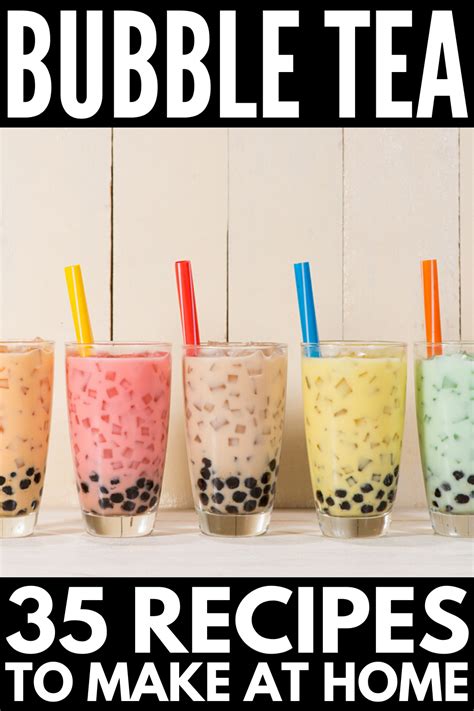 How To Make Bubble Tea At Home 35 Bubble Tea Recipes We Love Bubble Tea Recipe Bubble Tea