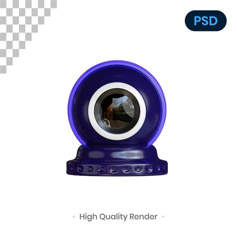 Premium Psd Webcam D Render Illustration Premium Psd