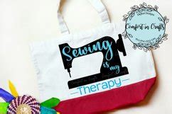 Sewing Is My Therapy SVG 2587925