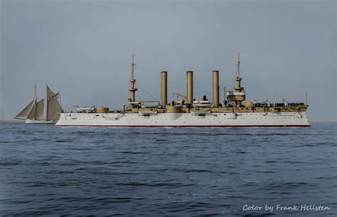 Armored Cruiser Uss Brooklyn 1899 The Us Navy Armored Flickr