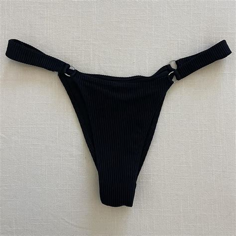 Camila Coelho Ribbed Bikini Bottom Depop