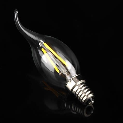 E14 2W LED Lampe Ampoule Bougie En Forme De Flamme Clairage Blanc Chaud