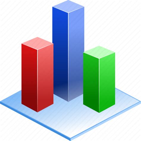 D Bar Chart Analytics Charts Diagram Graph Statistic Statistics Icon