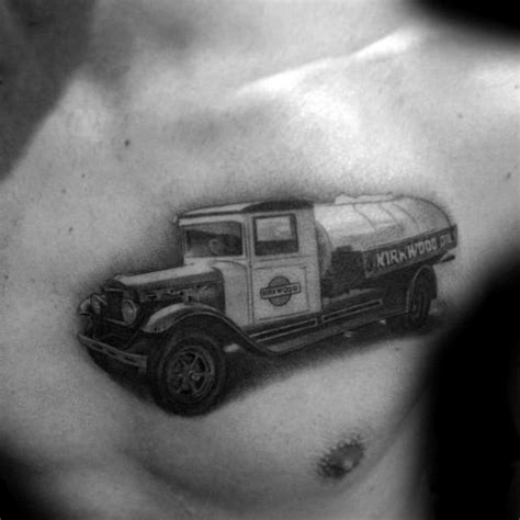 60 Truck Tattoos For Men Vintage And Big Rig Ink Design Ideas