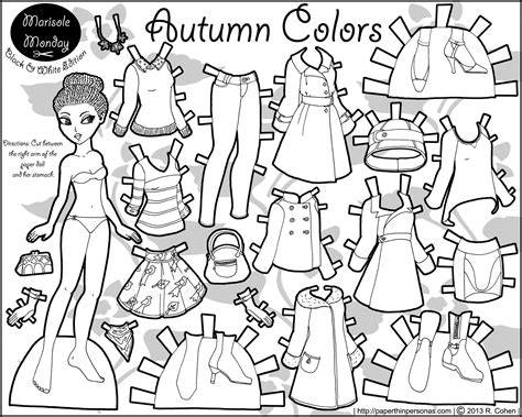 Free Printable Paper Dolls To Color