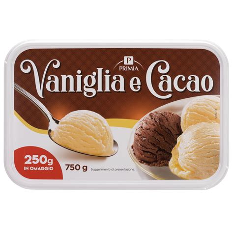 Primia Gelato Al Gusto Di Vaniglia E Cacao Gr Basko