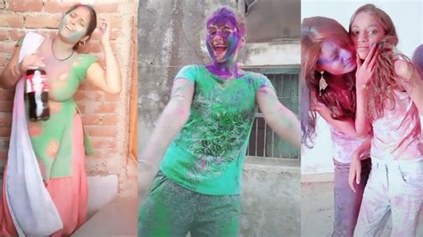 Village Girl Sexy Andhot Holi Dance Holiya Me Ude Re Gulal Holi