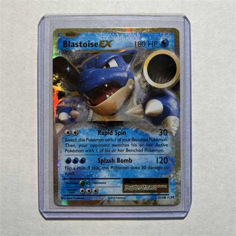 Blastoise Ex Pokemon Evolutions Xy Ultra Rare Card Lp Values