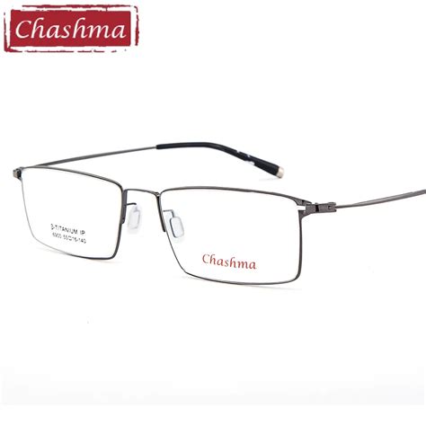 Chashma Gentlemen Pure Titanium Eyeglasses Frame Lentes Optics Top