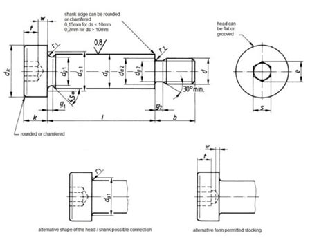 Iso Pass Shoulder Screws With Hexagon Socket Vidasan