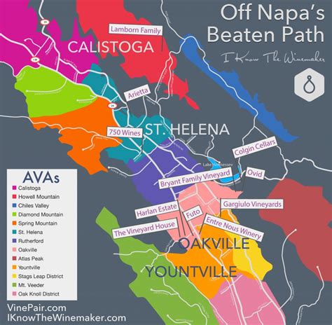 Off Napa's Beaten Path | A Map Of Amazing Wineries - Wine Tasting California Map | Printable Maps