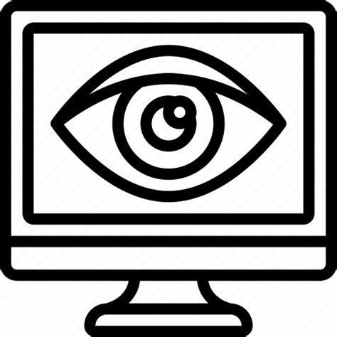 Computer Vision Cybersecurity Secure Visualise Icon Download On