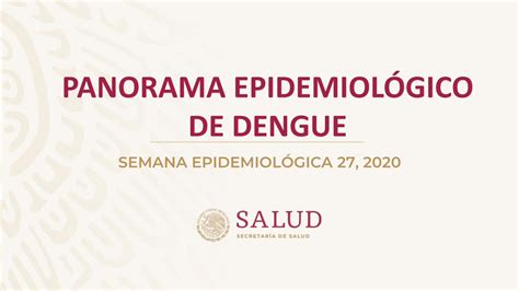 PDF PANORAMA EPIDEMIOLÓGICO DE DENGUEFuente SINAVE DGE SALUD Sistema