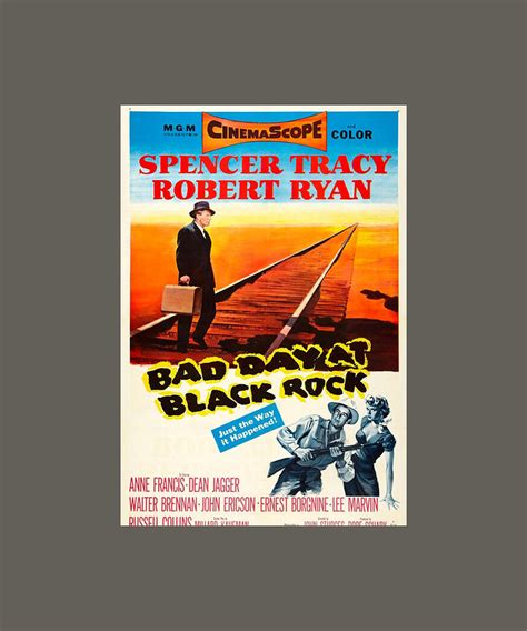 Spencer Tracy Bad Day At Black Rock Film Painting By Parker