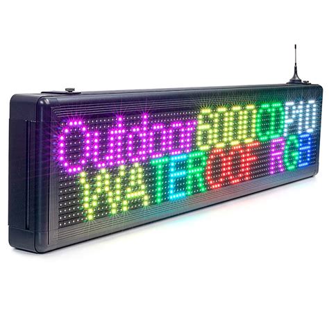 Programmable Led Panel Outdoor Commercial Signs with Temperature for ...