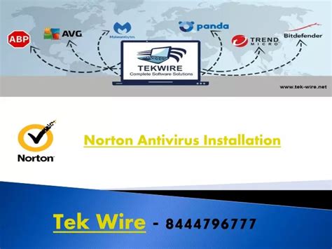 Ppt Tek Wire Norton Antivirus Installation Powerpoint