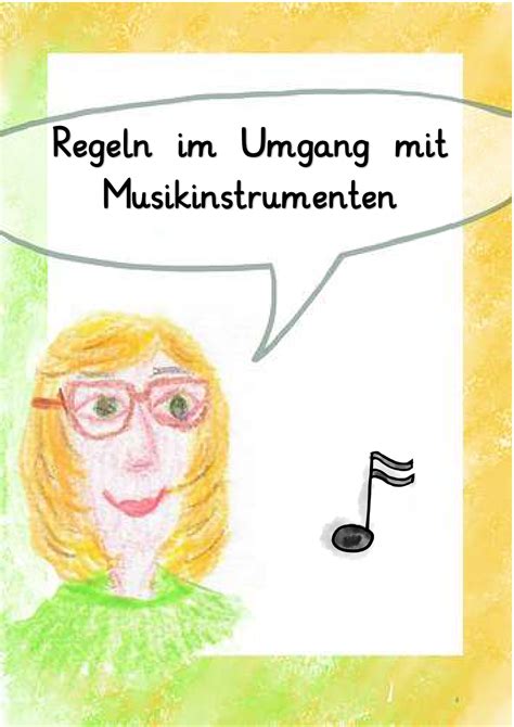 Klassenregeln Zum Umgang Mit Musikinstrumenten Unterrichtsmaterial In