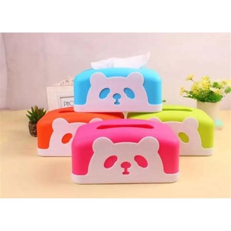 Kotak Tissue Beruang Tempat Tisu Bear Segi Plastik Panda Lazada