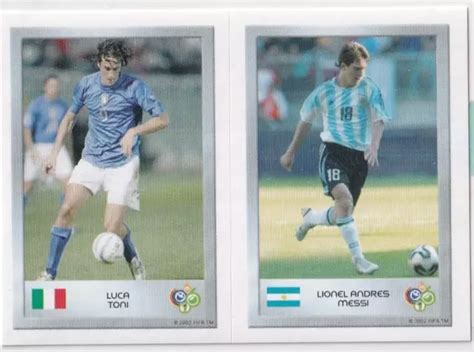 PANINI WORLD CUP 2006 Mini Sticker Lionel Andres Messi Rookie Numéro 46