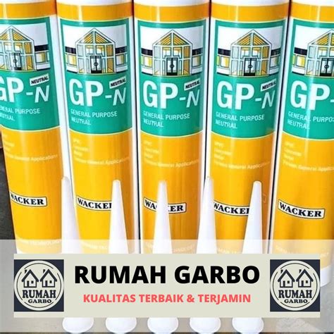 Jual Lem Silikon Sealant Gp N Wacker Neutral Netral Lem Kaca Clear