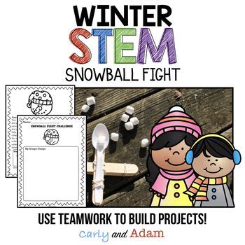 Snowball Fight Challenge Winter STEM Challenge | Winter stem challenges ...