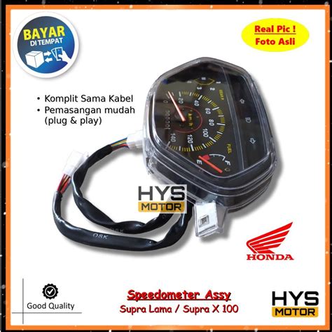 Hys Spidometer Assy Honda Supra X Lama Cc Speedometer Kilometer Km