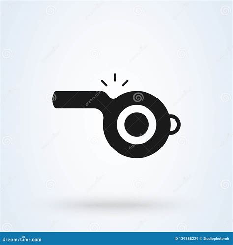 Whistle Icon Template Black Color Editable Whistle Icon Symbol Flat