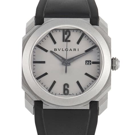 Bvlgari Octo Solotempo L Originale Titanium Watch Mm Gray