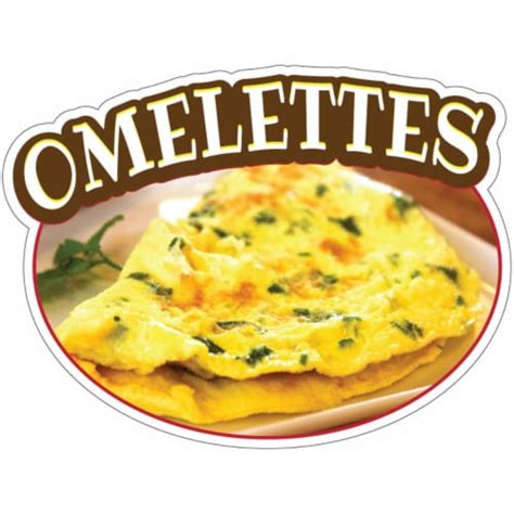 Signmission 12 In Omelettes Decal Concession Stand Food Truck Sticker