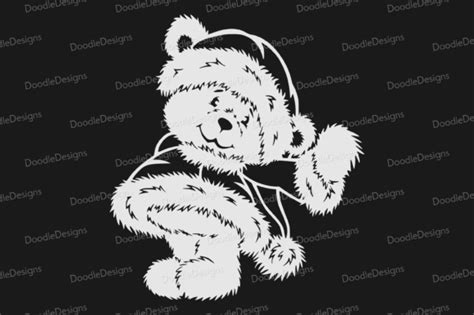 Christmas Teddy Bear Svg File Graphic By Doodledesignsstoregb · Creative Fabrica