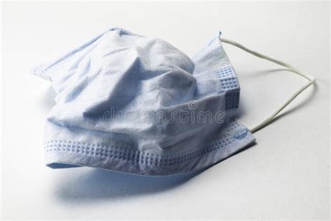 Hygienic Medical Face Mask On The White Background Stock Photo Image