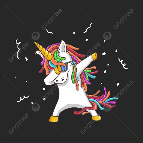 Dancing Unicorn Vector Hd Images Cute Unicorn Dance Party Illustration