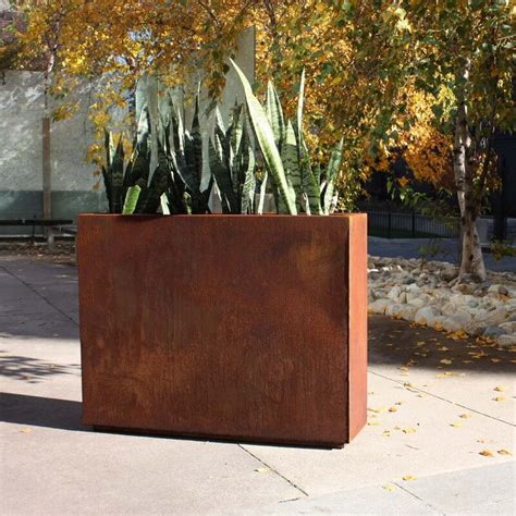 Metallic Series Corten Steel Planter Box Reviews AllModern