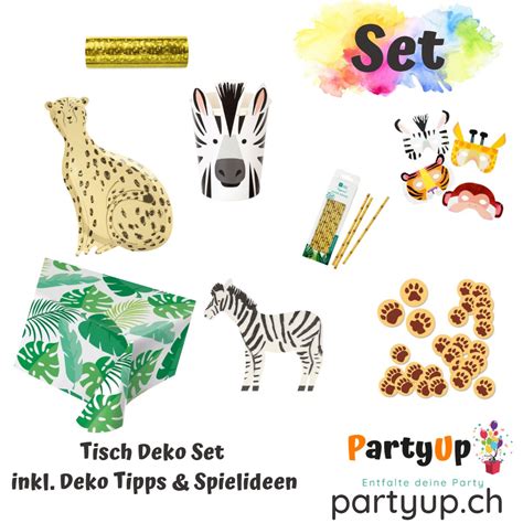 Safari Dschungel Party Deko PartyUp