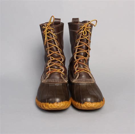 70s LL BEAN Hunting BOOTS Maine Hunting Shoe Lace Up Duck