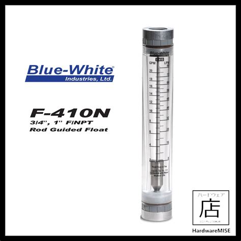 Blue White Industries Flow Meter F 410n Blue White Rotameter Acrylic