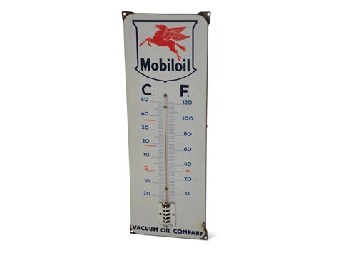 Mobiloil With Pegasus Porcelain Thermometer Auburn Fall 2019 RM