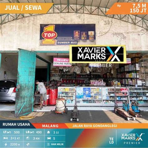 Jual Toko Rumah Di Jalan Raya Gondanglegi Malang