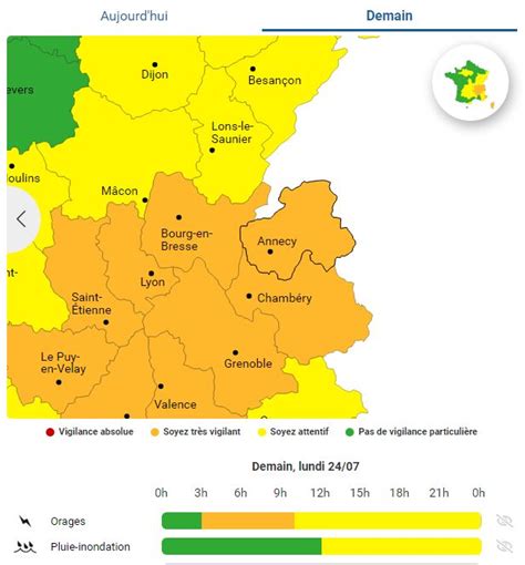 Vigilance Orange Orages Menthonnex En Bornes