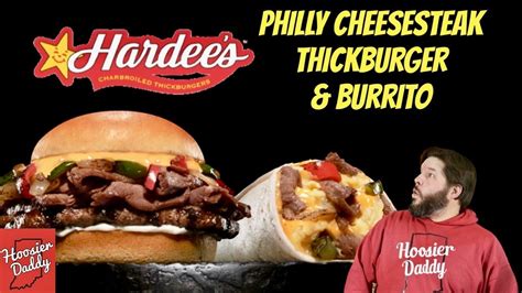 Hardees Philly Cheesesteak Thickburger Breakfast Burrito Review