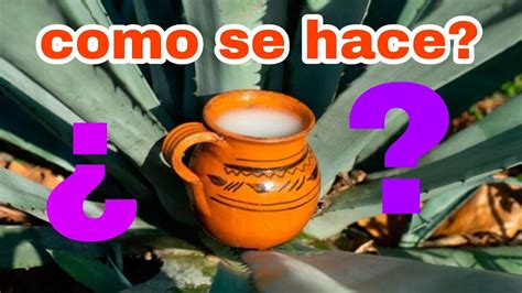 Como Hacer El Pulque Tutorial Youtube