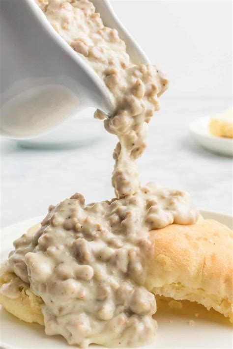 Best Sausage Gravy Recipe Quick And Easy Little Sunny Kitchen